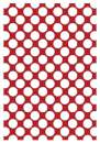 Printed Wafer Paper - Large Polkadot Red